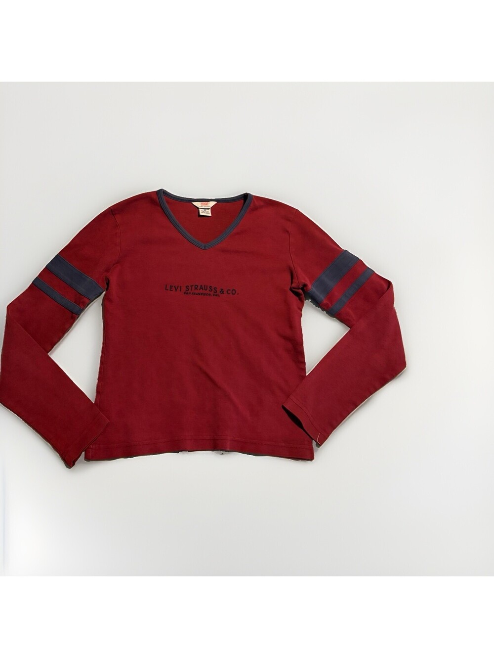 VTG Levi Strauss Dry Goods Res Long Sleeve Shirt Embroidered Logo Sz Medium